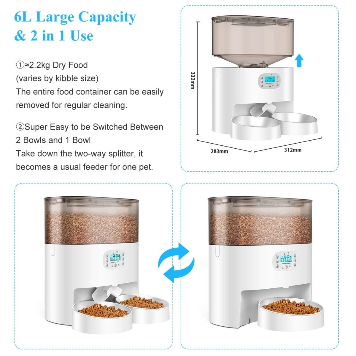 Super feeder automatic cat hot sale feeder